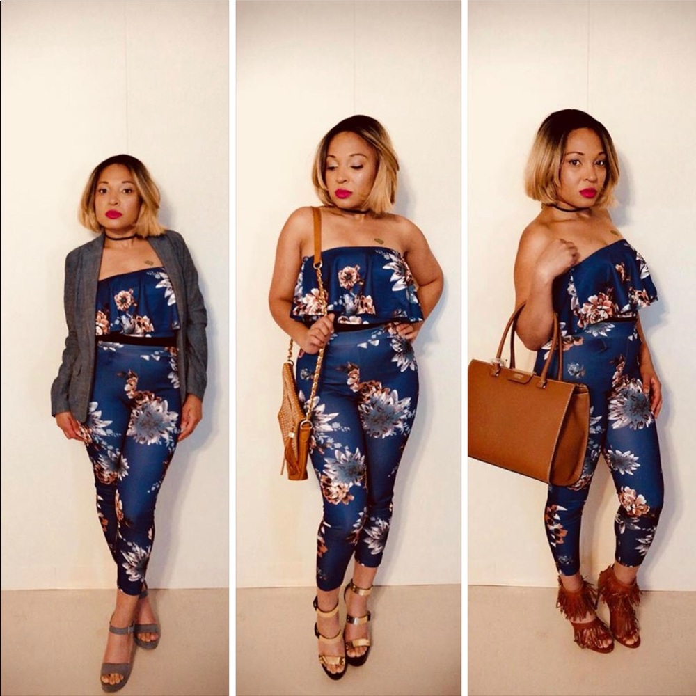 Cute Floral two piece